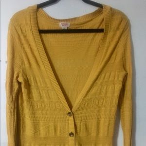 Mustard yellow cardigan
